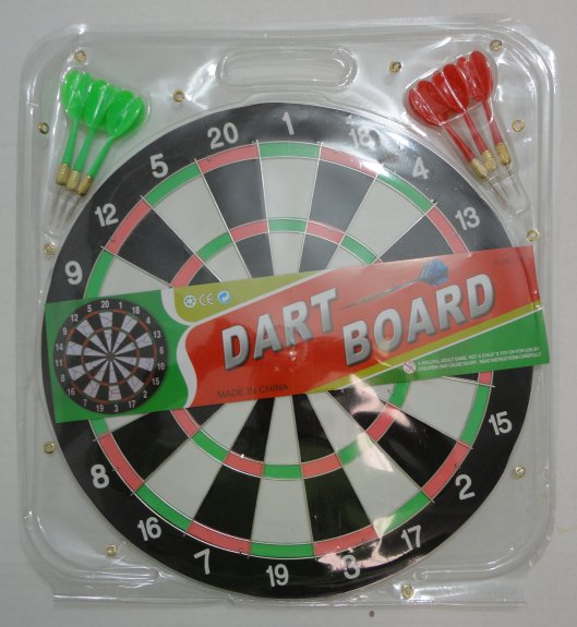 16'' Dart Board - Includes 6 darts.