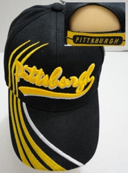 PITTSBURGH Hat [Black] Lines Only - Black Only