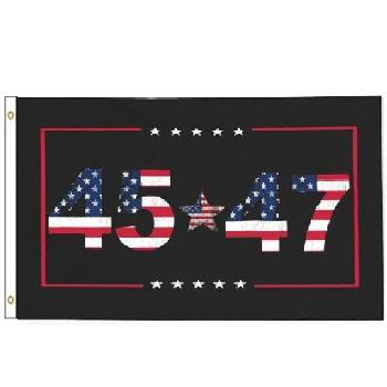 3'X5' Trump Flag [45-47 Stars 7Stripes]