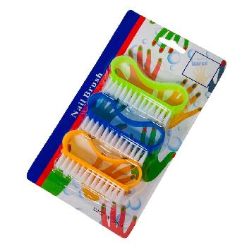 3pcs Plastic Nail Brush