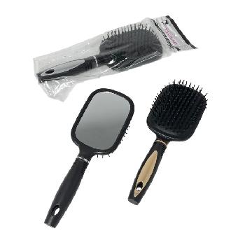 9.5" Hair Brush with Mirror