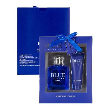 2pc Men's Large Gift Set [Intense Blue] Eau de Parfum/After Shave