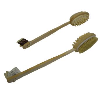 16.5" Bath Brush/Massager with Wooden Handle