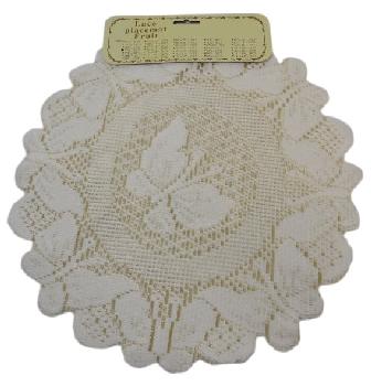 2pk 14" Round Lace Doilies [Butterfly]