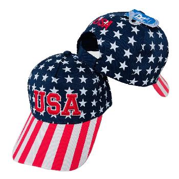 USA Hat with Stars and Stripes