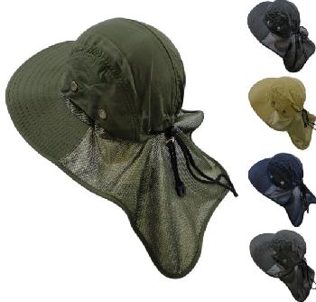 Legionnaires Hat [Solid Color with Mesh Sides] Mesh Flap