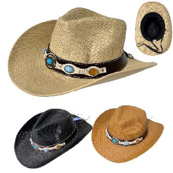 Western Hat [Turquoise/Amber Hat Band]