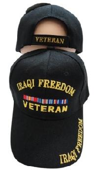 Iraqi Freedom Veteran Hat [Black Only] - Black Only