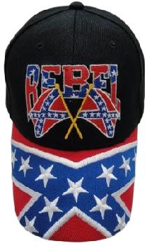 Rebel Flag Hat-Rebel on the Bill