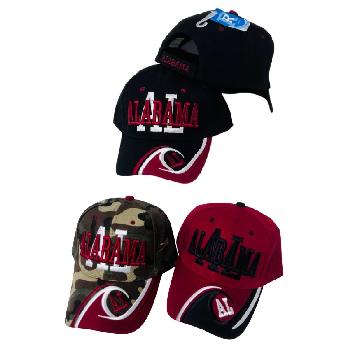 ALABAMA Hat "AL" [AL/Wave on Bill]