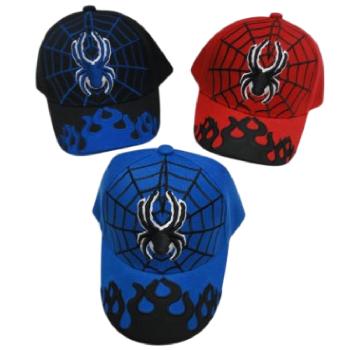 Child's Spider & Web Hat [Flames on Bill]