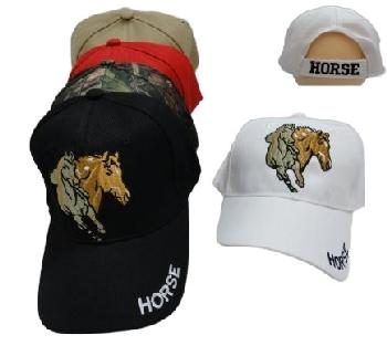 Two Horses Hat [HORSE on Bill] - <b>Assorted colors</b> [Colors upon availability]