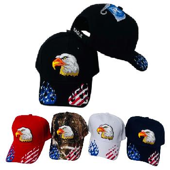 Eagle Hat with Flag Flames