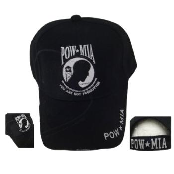 POW/MIA Hat  [Shadow] - Black Only