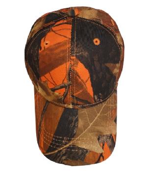 Orange Hardwood Camo Ball Cap