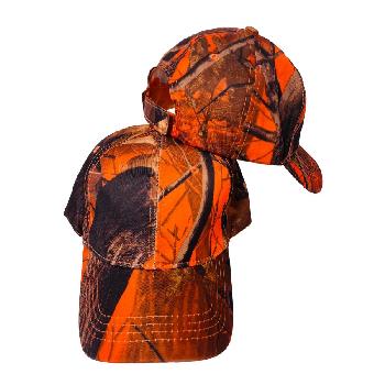 Orange Hardwood Camo Ball Cap