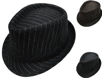 Fedora Hat-Pinstripes