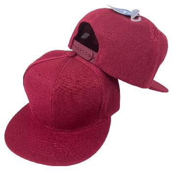 Snap-Back Flat Bill Cap [Wine/Wine]