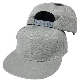 Snap-Back Flat Bill Cap [Gray/Gray]