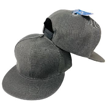 Snap Back Flat Bill Cap [Dark Gray/Dark Gray]