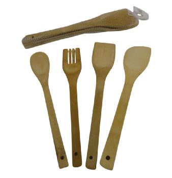 4pc Bamboo Kitchen Utensils