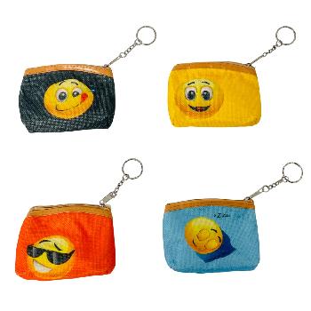 4"x3.5" Zippered Change Purse [Emojis]