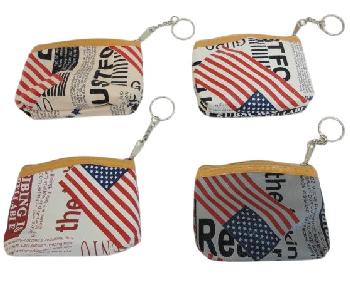 4.25"x3.5" Zippered Change Purse [Newsprint]