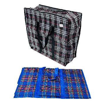 Large Plaid Travel/Moving/Storage Bag