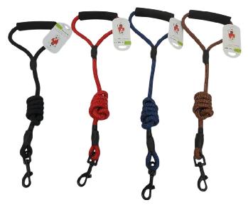 48" Nylon Pet Leash with Cushioned Grip