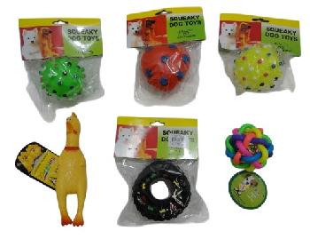 Assorted Pet Toys-Rattles & Squeakers