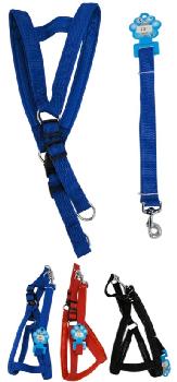 Large Cushioned Dog Harness with Leash