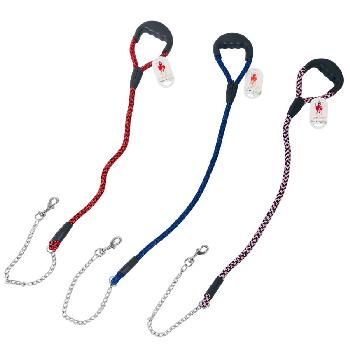 40" Pet Leash with Gripper Handle [Rope & Chain]