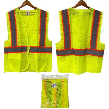 High Visibility Mesh Safety Vest [X-Large]