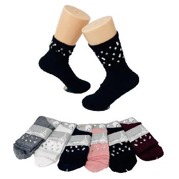 Ladies Fashion Socks [Mirrored Gems]