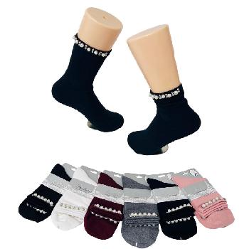 Ladies Fashion Socks [Pearls & Beads]