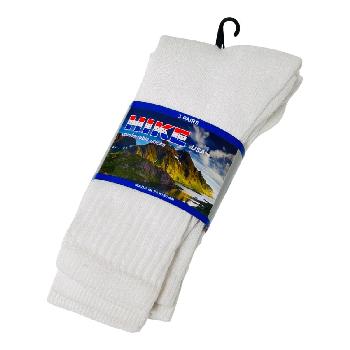 3pr White Crew Socks 9-11 - These come in a package of 4 packs--3 pairs of socks in each pack--for a total of 12 pairs