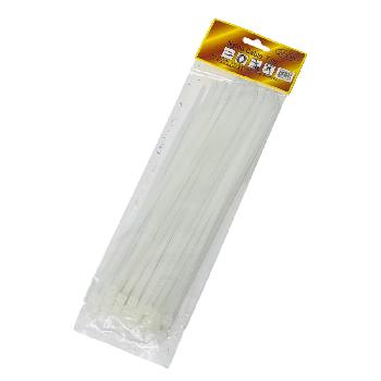 32pc 10" Nylon Cable Ties [Clear]