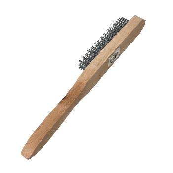 11" Wire Brush with Wooden Handle