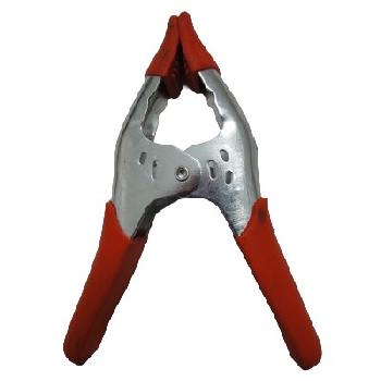 6" Heavy Duty Metal Clamp with Orange Rubber Tips