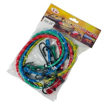 4pcs 24" Bungee Cord