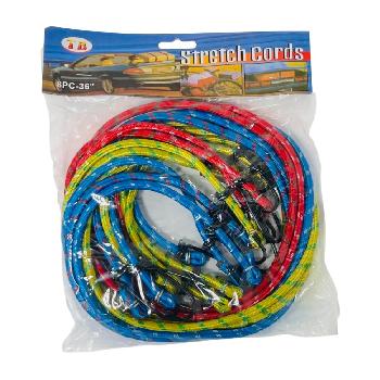 8pcs  36" Bungee Cord