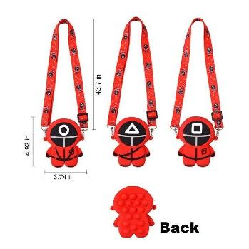 5" Push Pop Fidget Cross Body Bag [Squid Game]