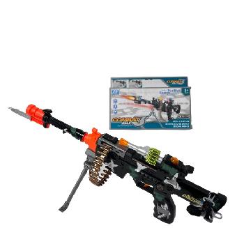 19" Toy Camo Combat Gun with Sound Effects