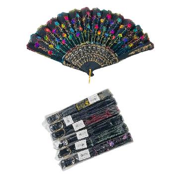 Folding Fan with Sequins