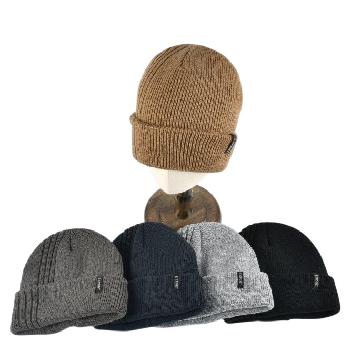 Plush-Lined Knit Toboggan [Solid Color]