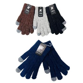 Men's Cable Knit Touch Screen Gloves