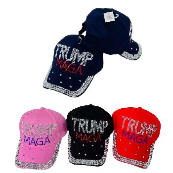 Trump [MAGA] Bling Hat [Buckle Back]