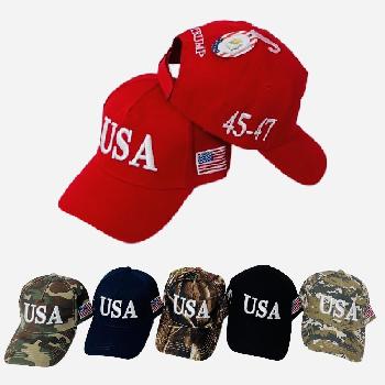 USA/Trump Hat [45-47 and Flag]