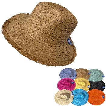 Ladies Casual Summer Hat [Frayed Edge]