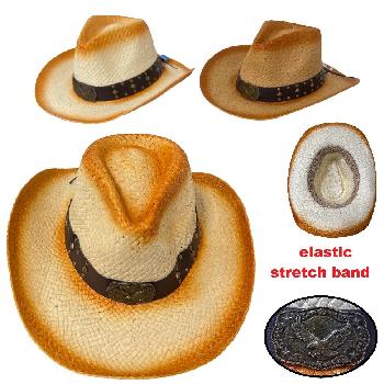 Classic Cowboy Hat [Wide Hat Band/Eagle Badge]